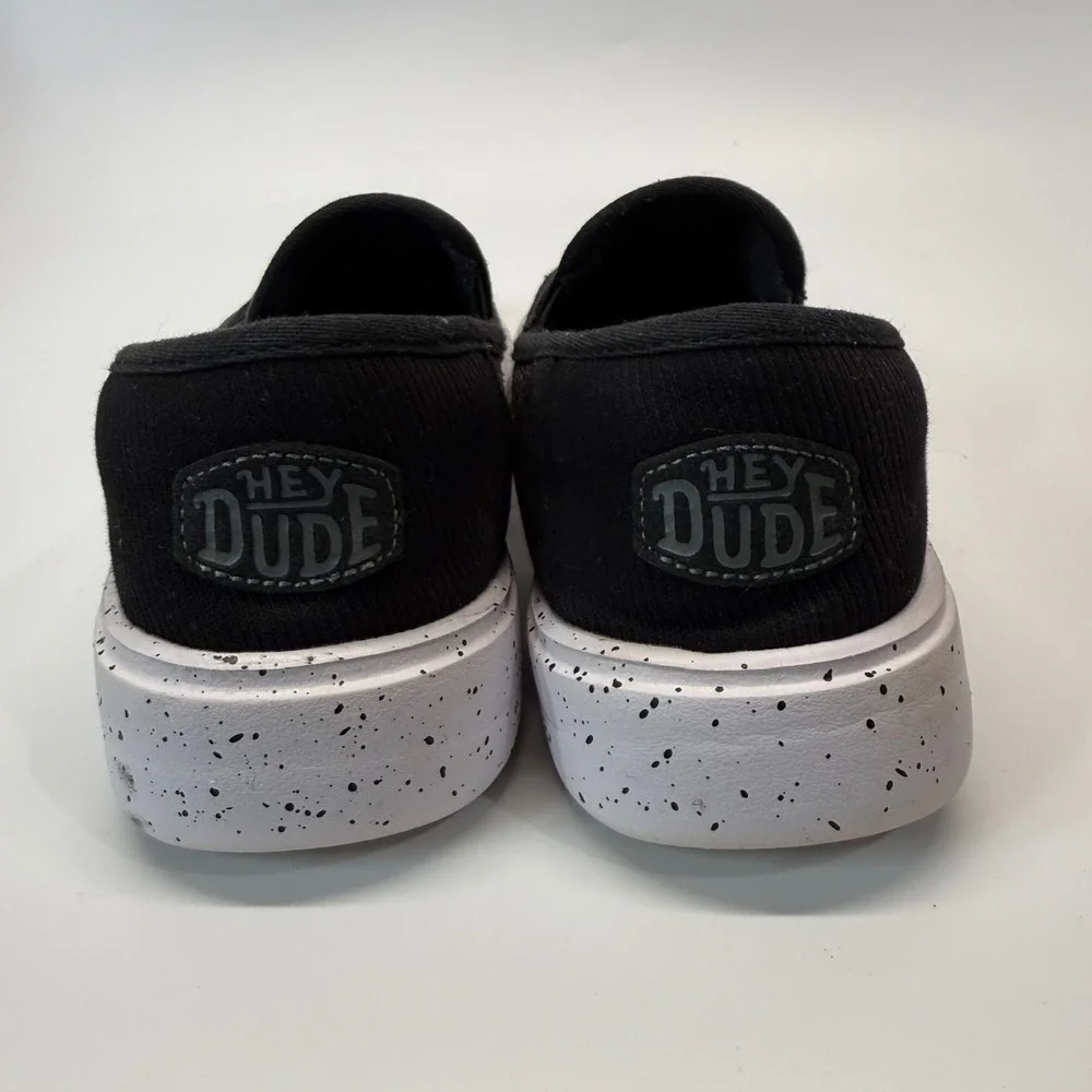 Hey Dude Sunapee W Sport Mesh Slip Pull On Shoe 40241-001 Black Women 7 - Picture 7 of 14